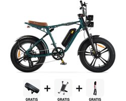 Black Friday Super Deal! | ENGWE M20 - Groen + Opbergtasje + Kettingslot + telefoonhouder - 250W - Elektrische Fatbike