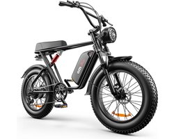 C91 Fatbike | Zwart | E-bike | Fattire | Elektrische fiets | 250wat | 17.5ah | Rijklaar