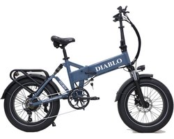 Diablo Storm - Fatbike - Blauw - 250W - Elektrische Fatbike