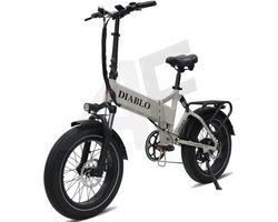 Diablo Storm Fatbike Vouwfiets met Hydraulische remmen - Fashion Grey