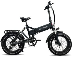 Diablo Storm - Fatbike - Zwart - 250W - Elektrische Fatbike