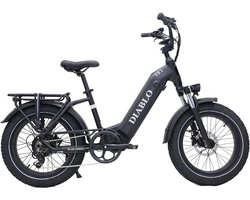 Diablo XR1 - Fatbike - Zwart - 250W - Elektrische Fatbike