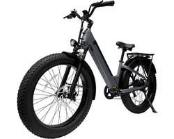 EB11 Elektrische Fatbike - E-bike - Lage Instap - 26 Inch - 250W Motor - 7 Versnellingen - 80 km Actieradius - Hydraulische Schijfremmen - Grijs