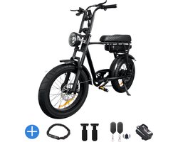 Ebikekopen.com EB2 - Nieuwste model - Incl. Slot - Alarmsysteem - Kettingbeschermer - Voetensteuntje - Straatlegaal - Ebike - Elektrische Fiets - Met Accessoires