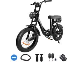 Ebikekopen.com Eb8 - Nieuwste model - Incl. Slot - Alarmsysteem - Kettingbeschermer - Voetensteuntje -Straatlegaal - Ebike - Elektrische Fiets - Met Accessoires