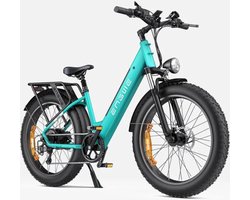 ENGWE E26 ST Elektrische Fatbike - E-bike - Lage Instap - 26 Inch - 250W Motor - 7 Versnellingen - 140 km Actieradius - Hydraulische Schijfremmen - Blauw