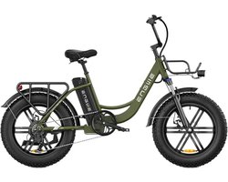 ENGWE L20 Elektrische Fatbike - E-bike - 20 Inch - 250W Motor - 7 Versnellingen - 140 km Actieradius - Mechanische Schijfremmen - Groen