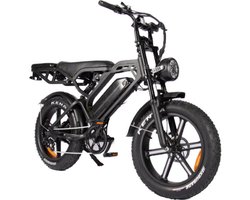 Fimpo - V20 V3 Fatbike - LEGAAL- Niet opvoerbaar- met achterzitje - 2024 model - Schijfremmen - HD scherm - Zwart - Electrische fatbike - 25KM/H - 250W - 7 versnellingen-complete fiets - gratis telefoonhouder - voetsteunen achter- volledig legaal!