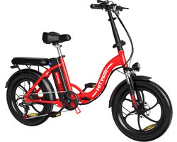 Hitway Elektrische Fiets | Opvouwbare E-bike | 20 Inch Fatbike | 11.2AH | 7 Versnellingen