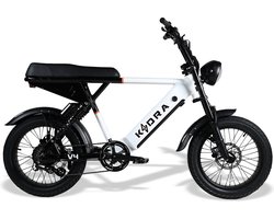 Kadrabikes V4 Arctic White - Elektrische Fatbikes - Elektrische Fiets - 250 Watt - Ebike - Dubbel Geveerd