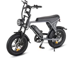 OUXI C80 Elektrische Mini Fatbike - 16 Inch - 250W Motor - 7 Versnellingen - 50 km Actieradius - Mechanische Schijfremmen - Grijs