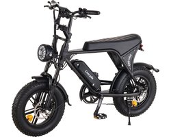 OUXI C80 Elektrische Mini Fatbike - 16 Inch - 250W Motor - 7 Versnellingen - 50 km Actieradius - Mechanische Schijfremmen - Zwart