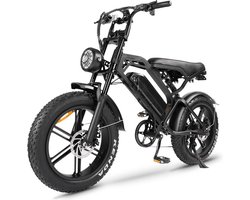 V20 Elektrische fatbike - Zwart - E-Bike - 25 km/u - 250W - 7 Versnellingen