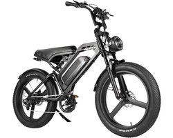 V20 Max Fatbike - Ingebouwd Alarmsystseem - Gratis Voetsteuntjes - Gratis Telefoontasje - 20 Inch - 250W Motor - 7 Versnellingen - 60 km Actieradius - Hydraulische Schijfremmen - Zwart