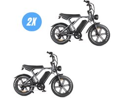 Vilolux® Fatbike electrisch - Fatbike H9 PRO - 2X - Legaal - Rijklaar - Niet opvoerbare fatbikes - 2 Jaar garantie - Telefoontasje - Hydraulische remmen - Alarm - Space Grey