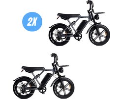 Vilolux® Fatbike electrisch - Fatbike H9 PRO - Voorrek - 2X - Legaal - Rijklaar - Niet opvoerbare fatbikes - 2 Jaar garantie - Telefoontasje - Hydraulische remmen - Alarm - Space Grey