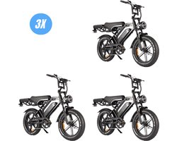 Vilolux® Fatbike electrisch - Fatbike V20 PRO - Achterzit - 3X - Legaal - Rijklaar - Niet opvoerbare fatbikes - 2 Jaar garantie - Telefoontasje - Hydraulische remmen - Alarm - Zwart