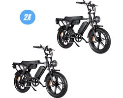 Vilolux® Fatbike electrisch - Fatbike V8 PRO MAX - Dubbele accu - Achterzit - 2X - Legaal - Rijklaar - Niet opvoerbare fatbikes - 2 Jaar garantie - Hydraulische remmen - Alarm - Zwart