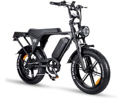 Vilolux® Fatbike electrisch - Fatbike V8 PRO - Achterzit - Legaal - Rijklaar - Niet opvoerbare fatbikes - 2 Jaar garantie - Telefoontasje - Hydraulische remmen - Alarm - Zwart