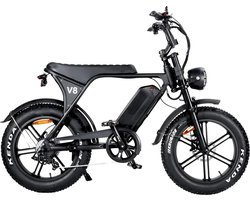 Vilolux® Fatbike electrisch - Fatbike V8 PRO - Legaal - Rijklaar - Niet opvoerbare fatbikes - 2 Jaar garantie - Telefoontasje - Hydraulische remmen - Alarm - Zwart