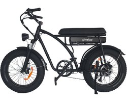 WINDGOO F5 - FATBIKE - E Bike - 250W - 15Ah - APP - 25KM/H -Duo Zadel - BLACK