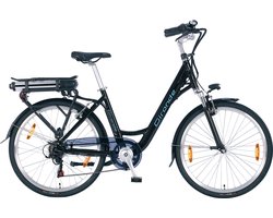 GIRONDE 26 INCH E-BIKE LADY H46 > 6 SPEED BLACK