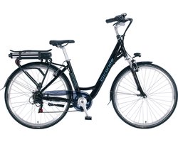 GIRONDE 28 INCH E-BIKE LADY H46 > 6 SPEED BLACK