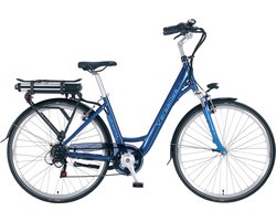 VERSAILLES 28 INCH E-BIKE LADY H46 > 6 SPEED BLUE