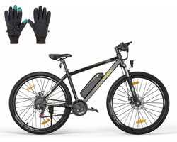 Eleglide M1 Plus 29 inch Elektrische Fiets 36V 12.5Ah Batterij 250W Motor 25km/h Max Snelheid Shimano 21 versnellingen 100KM Max Bereik Dubbele Schijfremmen Gezellig Schuim Zadel MTB Bromfiets Smart APP - Zwart