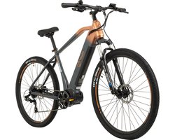 Totem Fiets (elektrisch) TOTEM E-MTB Hardtail 29” Youin FJ-M middenmotor 80NM / 15Ah staal grijs-oranje - 46 cm