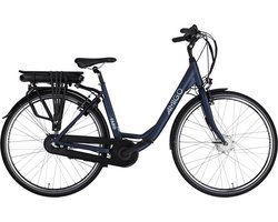 AMIGO E-Faro S1 Elektrische Fiets - E-bike 28 Inch 49 cm - 3 Versnellingen - V-Brakes - Matblauw