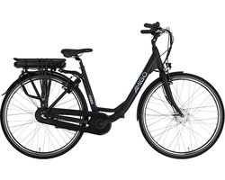 AMIGO E-Faro S1 Elektrische Fiets - E-bike 28 Inch 49 cm - 3 Versnellingen - V-Brakes - Matzwart