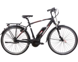 Chrisson E-Rounder N7 Elektriche Fiets 28 Inch - E-bike 53 cm - Middenmotor - Herenfiets - 7 Versnellingen - V-Brakes - Zwart