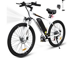 Colorway Elektrische Fiets BK15 - 26Inch Mountain EBike met Afneembare 36V 15Ah Lithium Batterij - City Commuter E-Bike met 250W Motor - 7 Versnellingen - IP54 Waterdicht