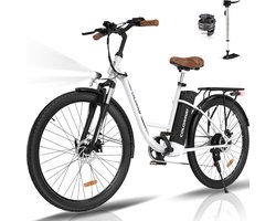 Colorway Elektrische Fiets BK31 - 28 Inch City Commuter EBike met Afneembare 36V 15Ah Lithium Batterij - Damesfiets - E-Bike met 250W Motor - 7 Versnellingen - IP54 Waterdicht