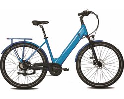 DUKER MILA 28INCH CITY E-BIKE GIRLS LIGHT BLUE 7 SPEED