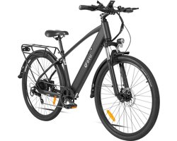 DYU C5 elektrische fiets - 48V 10Ah verwijderbare batterij - 250W motor - Shimano transmissie met 6 versnellingen - Met hulppedaal - Centraal display - In hoogte verstelbaar - Smart elektrische fiets