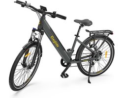 Eleglide T1 Step-Thru elektrische trekkingfiets 27,5 Inch CST-banden 36V 13Ah accu 250W borstelloze motor 25Km/h Shimano 7 versnellingen 100km maximaal bereik IPX4 waterdicht 120kg maximale belasting Dubbele schijfremmen - Grijs