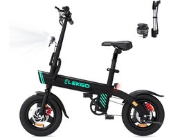 ELEKGO Elektrische Fiets EG01 - 14 Inch City Commuter EBike met Afneembare 36V 7.8Ah Lithium Batterij - Volwassenen en Jongeren E-Bike met 250W Motor