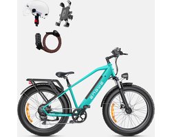 ENGWE E26 Elektrische fiets, 48V 16AH accu 250W motor Mountainbike Shimano 7-versnellingen 140 km max. bereik—blauw—Gratis geschenken voor een beperkte tijd: helm + houder voor mobiele telefoon + combinatieslot