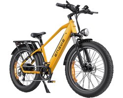 ENGWE E26 Elektrische fiets, 48V 16AH accu 250W motor Mountainbike Shimano 7-versnellingen 140 km max. bereik-geel——Beperkt gratis - Helm + Houder voor mobiele telefoon + Combinatieslot