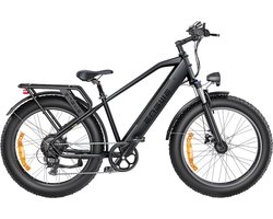 ENGWE E26 Elektrische fiets, 48V 16AH accu 250W motor Mountainbike Shimano 7-versnellingen 140 km max. bereik—zwart