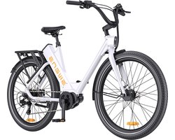 ENGWE P275 ST Urban elektrische fiets, 250W borstelloze middenmotor met koppelsensor, 36V 19,2Ah accu, maximaal bereik van 260 km, hydraulische schijfrem, 27,5'' spaakbanden, SHIMANO 9-speed - Wit