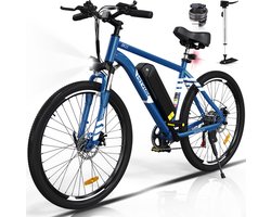 Hitway BK15 Elektrische Fiets | E-bike met Afneembare Accu | 26 Inch | 250W Motor | 11.2Ah | Blauw