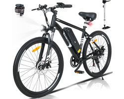 Hitway BK15 Elektrische Fiets | E-bike met Afneembare Accu | 26 Inch | 250W Motor | 11.2Ah | Zwart