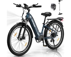 HITWAY BK16 Elektrische fiets - E-BIKE - 26 inch - 250 W motor - Tot 55-80 km - Blauw