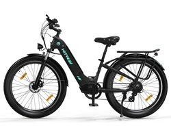 HITWAY BK16 Elektrische fiets - E-BIKE - 26 inch - 250 W motor - Tot 55-80 km - zwart