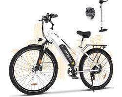 Hitway BK27 Elektrische Fiets - 28 Inch - 36V 12Ah - Wit