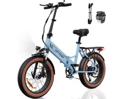 HITWAY Elektrische Fiets | 7 versnellingen | 48V10.4Ah | 25 km/h | blauw