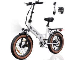 HITWAY Elektrische Fiets | 7 versnellingen | 48V10.4Ah | 25 km/h | wit